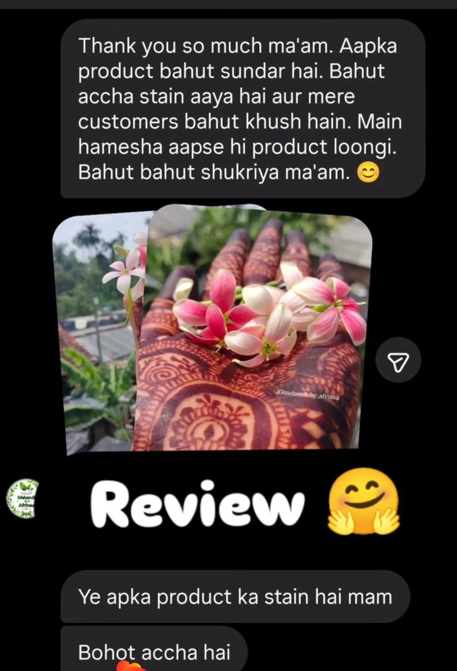 Organic Mehendi customer review