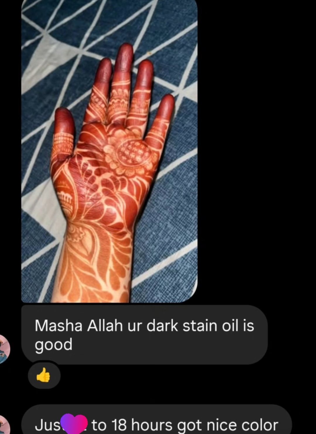 Organic Mehendi happy customer