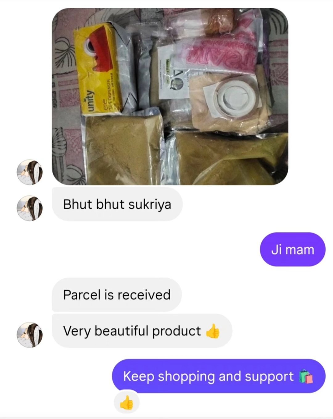 Organic Mehendi happy customer